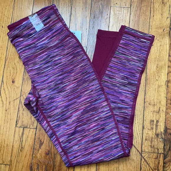 NWT leggings Purple Haze stripe, XS - Picture 3 of 7